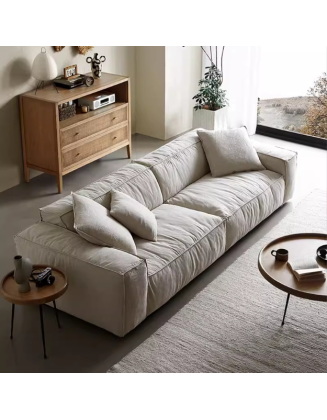 Wabi-Sabi Style Linen Fabric Sofa